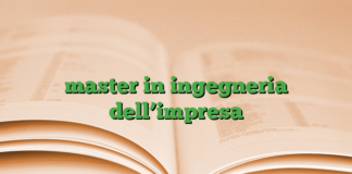 master in ingegneria dell’impresa master in ingegneria dell’impresa