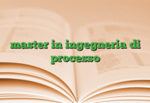 master in ingegneria di processo master in ingegneria di processo