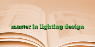 master in lighting design master in lighting design