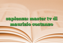 sapienza: master tv di maurizio costanzo sapienza: master tv di maurizio costanzo