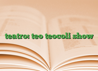 teatro: teo teocoli show teatro: teo teocoli show