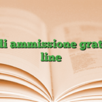 test di ammissione gratis on line