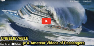 Tempesta in mare devasta mega nave da crociera