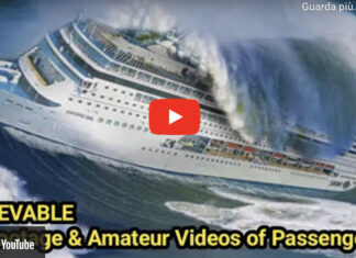 Tempesta in mare devasta mega nave da crociera