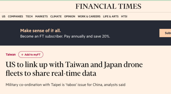 Taiwan a sorpresa prende le distanze da una possibile cooperazione di intelligence con gli Stati Uniti e il Giappone