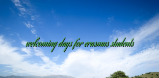 welcoming days for erasmus students welcoming days for erasmus students