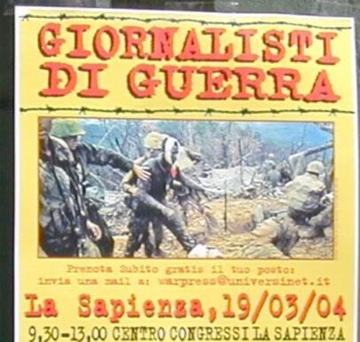 Inviati di Guerra: a la sapienza il convegno