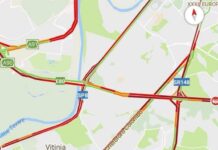 Inferno Cristoforo Colombo: laterale altezza Mezzocammino chiusa dai vigili del fuoco.