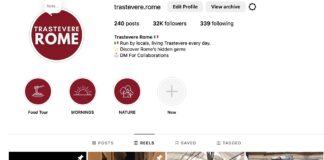 La page Trastevere Rome (@Trastevere.Rome), il bello, il buono, la notte di Roma viste dalla Gen-Z sbancano i Social. @Trastevere.Rome