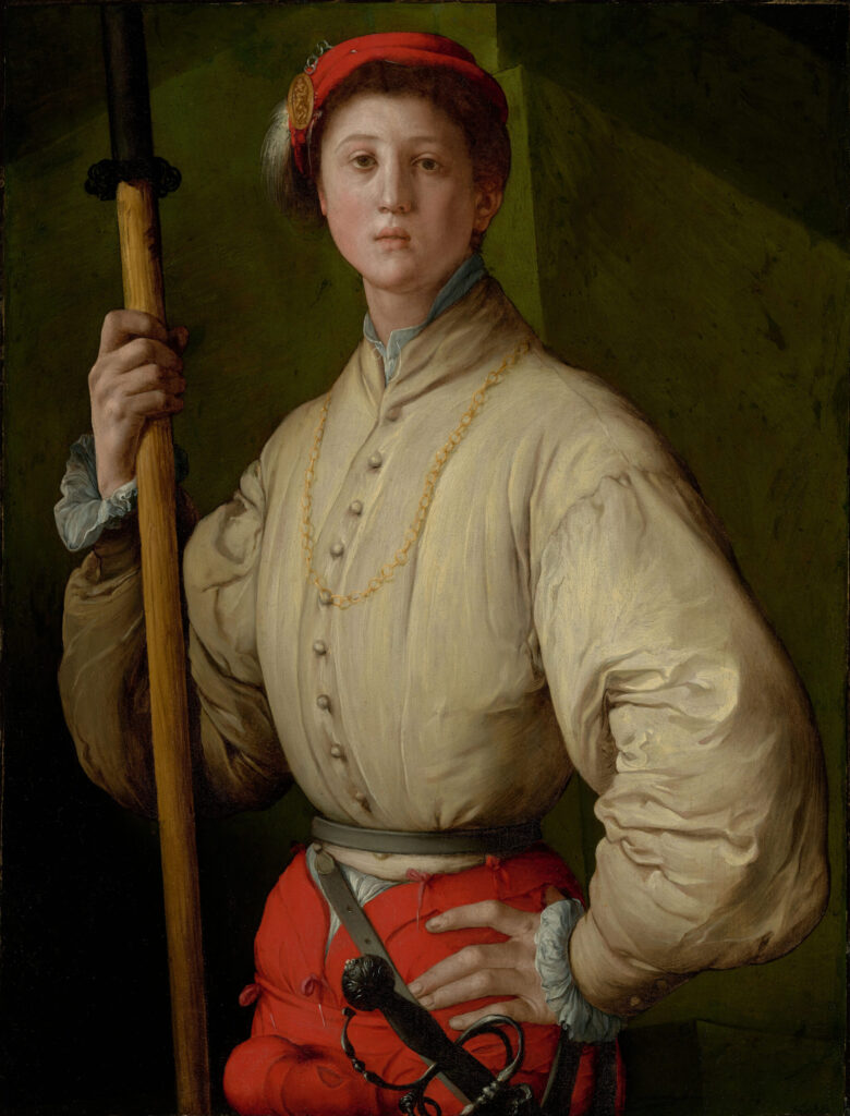 Portrait of a Halberdier (Francesco Guardi?); Pontormo (Jacopo Carucci) (Italian, (Florentine), 1494 - 1557)